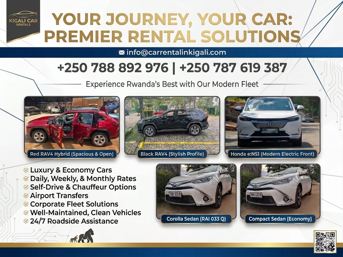 Car hire Lake Kivu Gisenyi Rubavu Rwanda