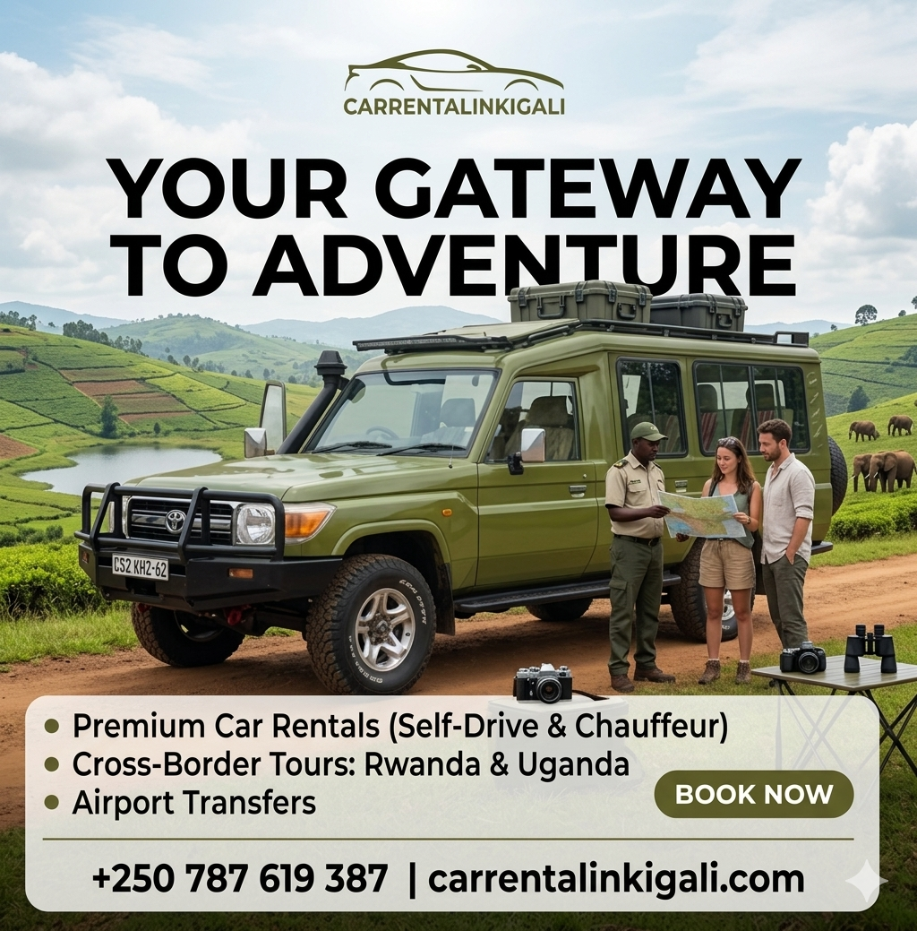 Car hire Akagera National Park safari Rwanda